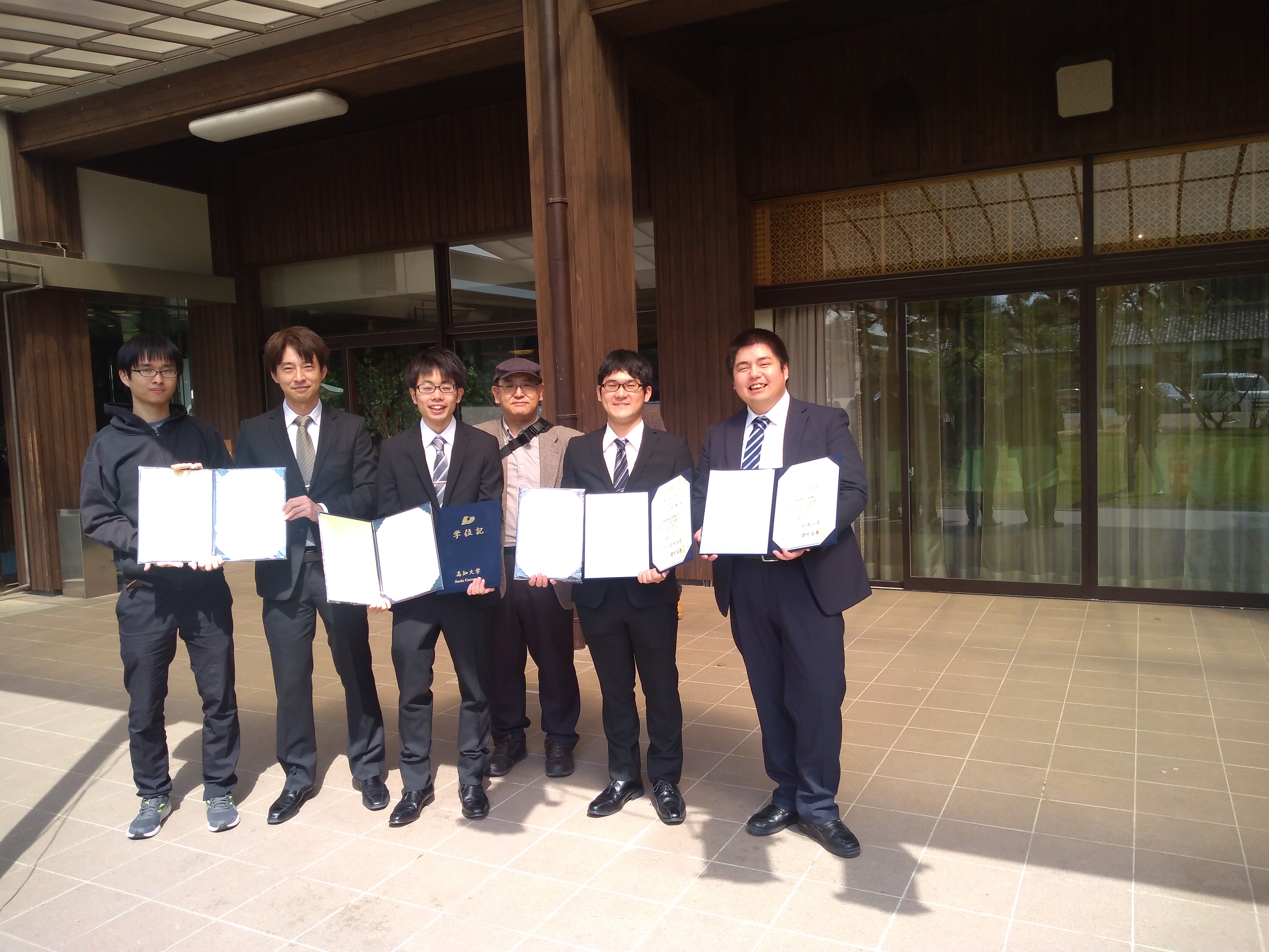 Mr.Murata, Mr.Eguchi, Mr.Mito, Prof.Toyonaga, Mr.Yamaguchi, Mr.Yasaka(Toyonaga-labo Members)